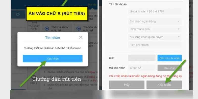 Thực hiện rút tiền tại Onbet bằng thẻ di động 